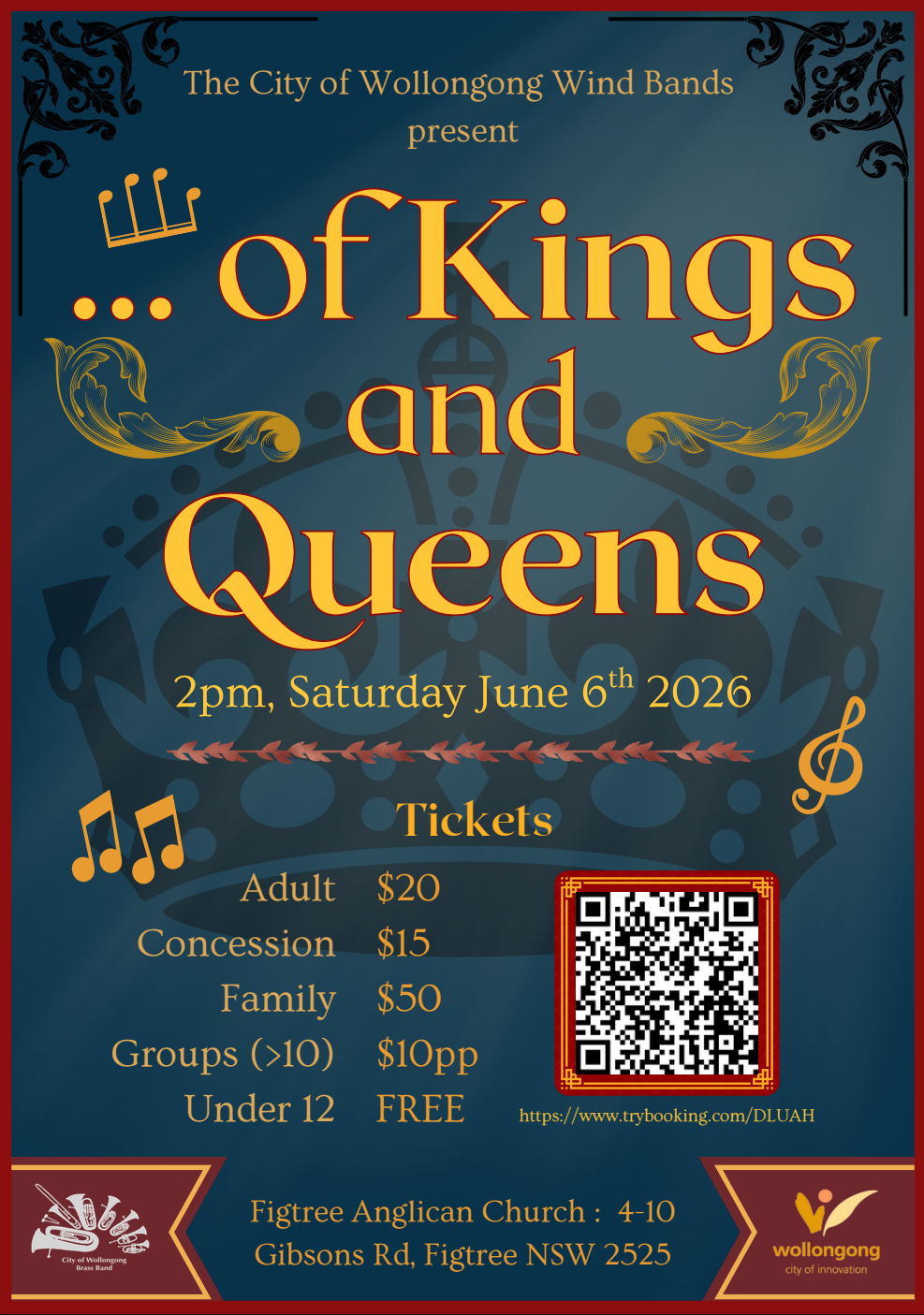 Wind Band Concert: Of Kings and Queens